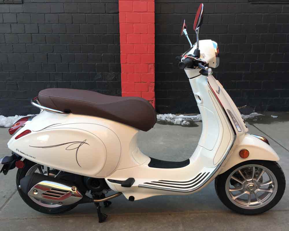 pinstriped vespa